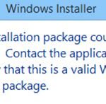 Fixed "The installation package could not be opened" issue