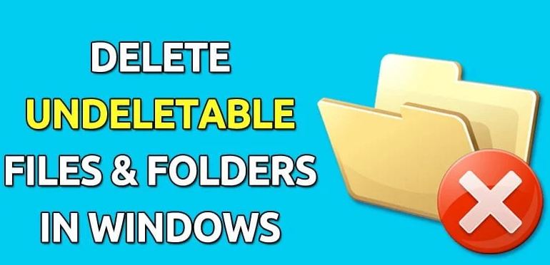 How to delete an inexplicable and non-recoverable Windows 10 file or folder