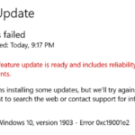 How to fix the Windows Update error 0xC19001e2