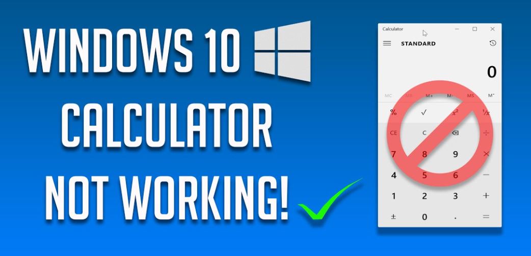 What is the reason for the "Windows 10 Calculator is not installed" error?