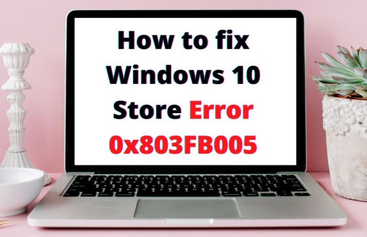 how to fix error 0x803fb005