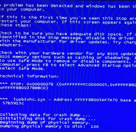 iusb3xhc.sys blue screen error