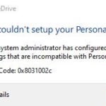 0x8031002c Fixed: OneDrive personal vault error in Windows 10