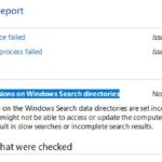 Fixed "Incorrect permissions for Windows search directories" bug
