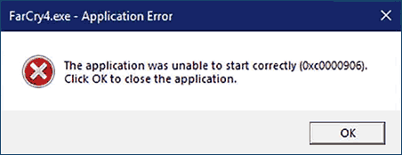 Fixed Windows Application Error 0xc0000906