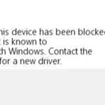 Retrieve Windows error code 48 - "The software on this device has been blocked at startup because it is known to have problems with Windows"