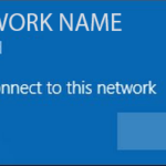 Fix Windows Error : Can't connect to this network