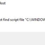 Fixed the error "Can`t find script file run.vbs" at logon
