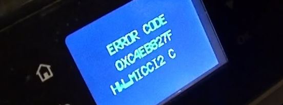 HP oxc4eb827f printer error code fixed