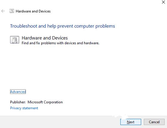 Here's how to fix the Hardware and Device Troubleshooter missing error