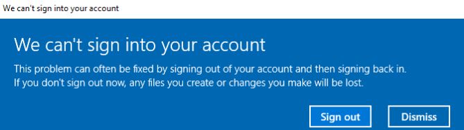 Troubleshooting the message: We cannot sign in to your account, you've been logged in with a temporary profile