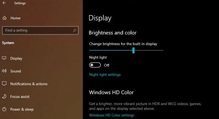 What is the cause of faulty brightness control in Windows 10