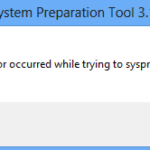 Fixed fatal error occurred when trying to Sysprep a machine