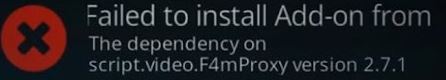How to fix the "Failed to install dependency" error in Kodi