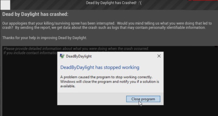 Why does Dead by Daylight Crash on Windows 10?