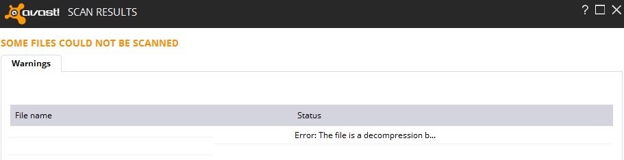 What is the cause of the Avast 42125 error in Windows 10